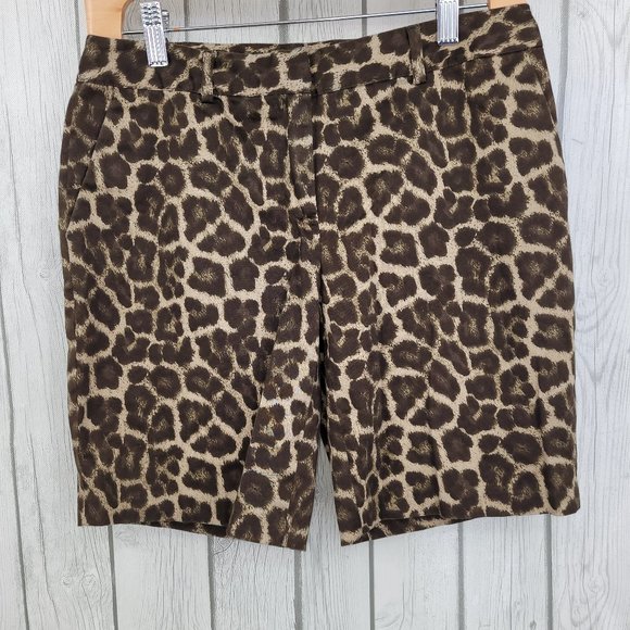 Michael kors leopard shorts Clearance